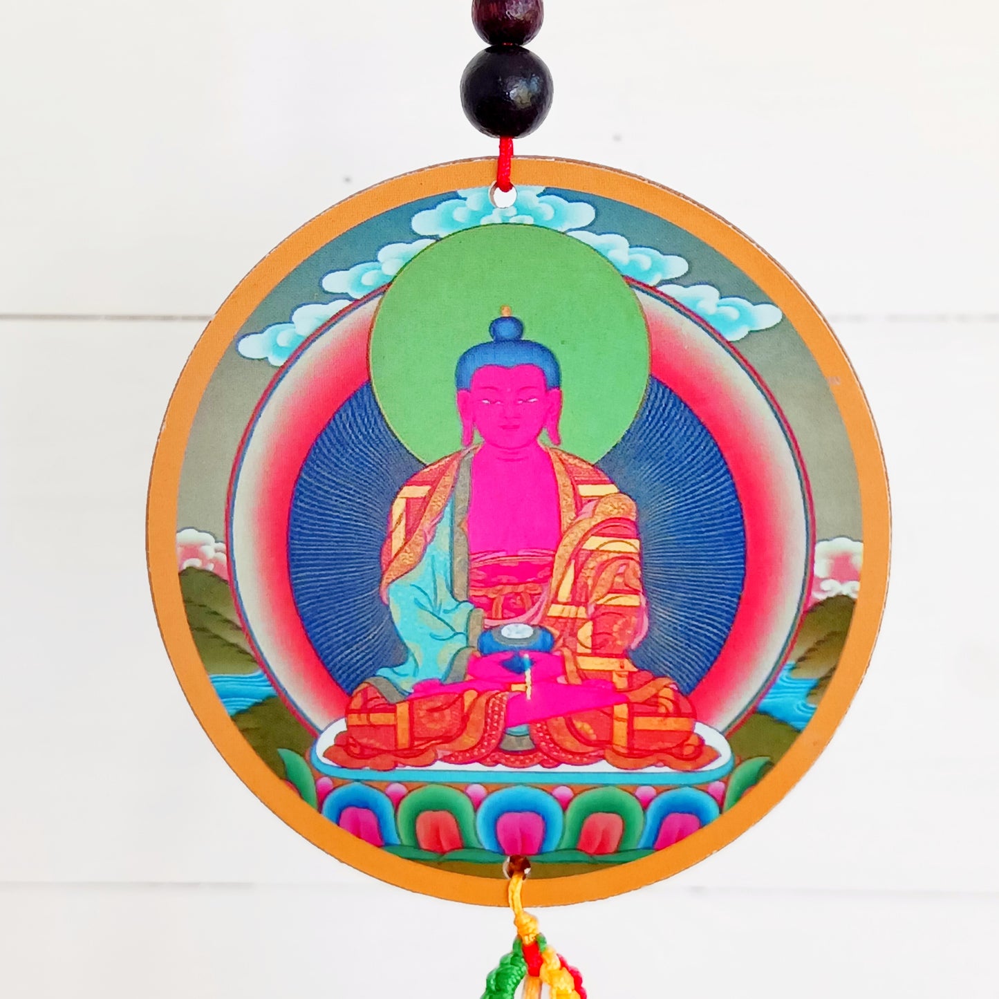 Amitabha or Amida is the main Buddha of Amida Buddhism, which originated in China, Vietnam, Korea and Japan. He is also called the Buddha of Infinite Light. 