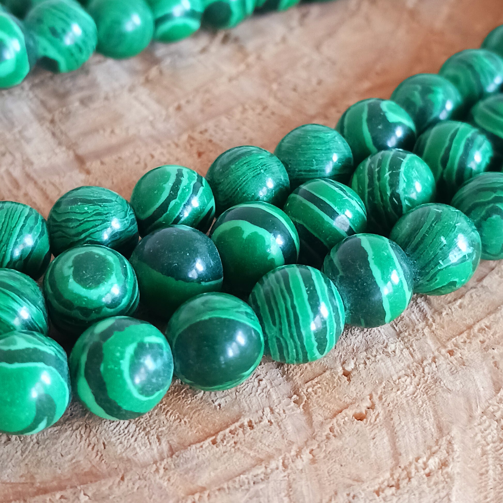 Malachite is associated with emotional balance, inner peace, and self-expression. Malachite has protective qualities so may be used for shielding purposes to protect against negative energy. A stone of spiritual evolution, malachite enhances the connection to higher realms of consciousness.