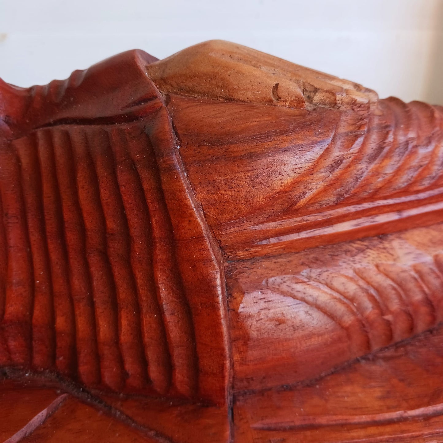 Hand Carved Wooden Reclining Buddha 50cm