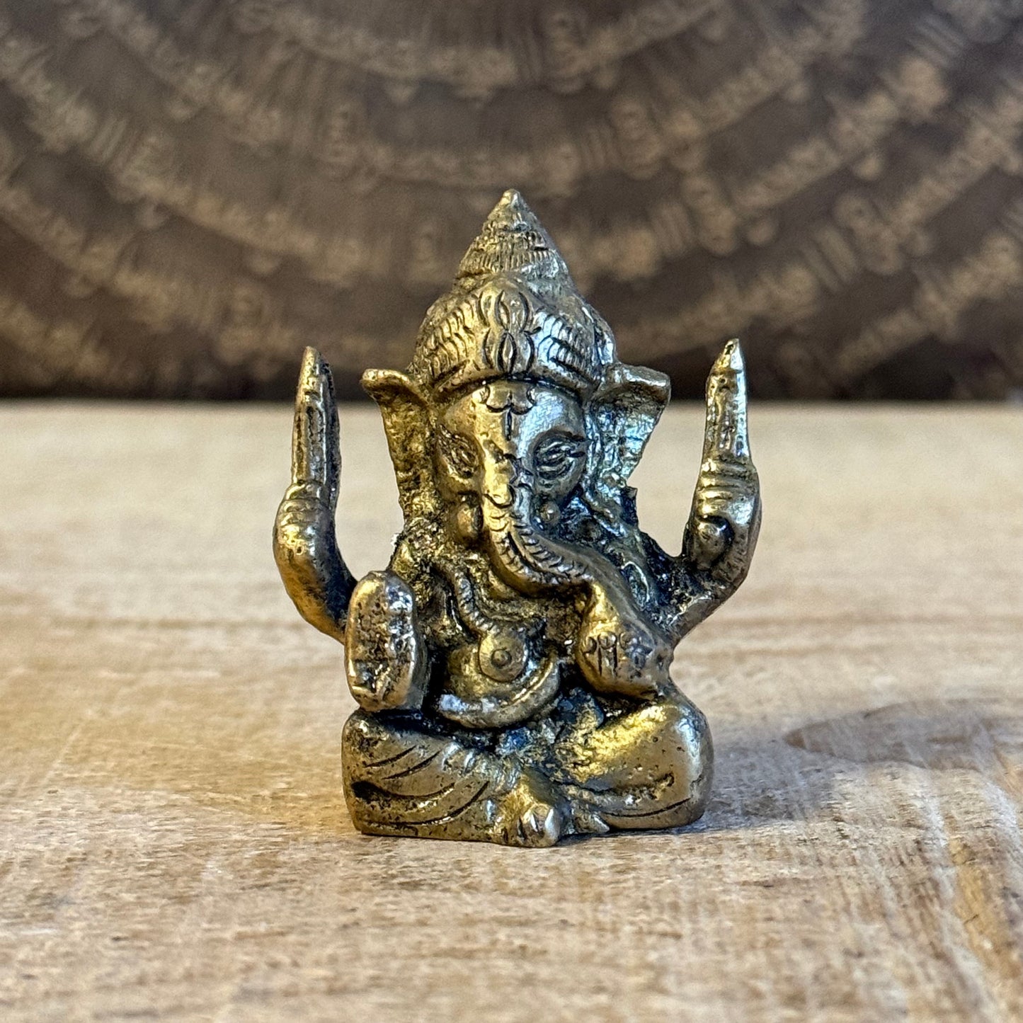 Brass Ganesh Statue 5.6cm, Lord Ganesh figurine, Hindu god of wisdom and prosperity

Page Title (≤70 chars):