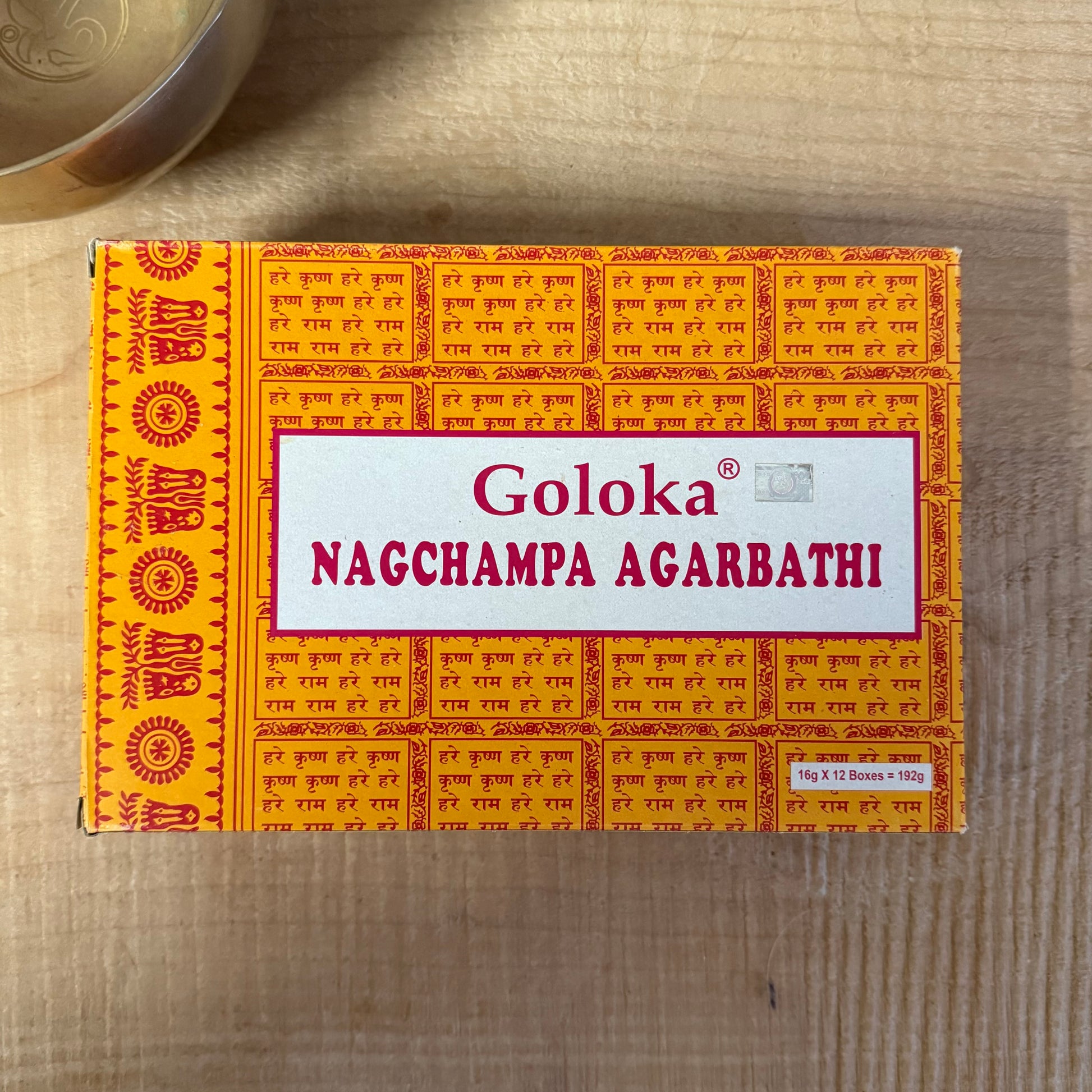 Goloka Nag Champa hand-rolled Buddhist Buddha incense sticks 16g