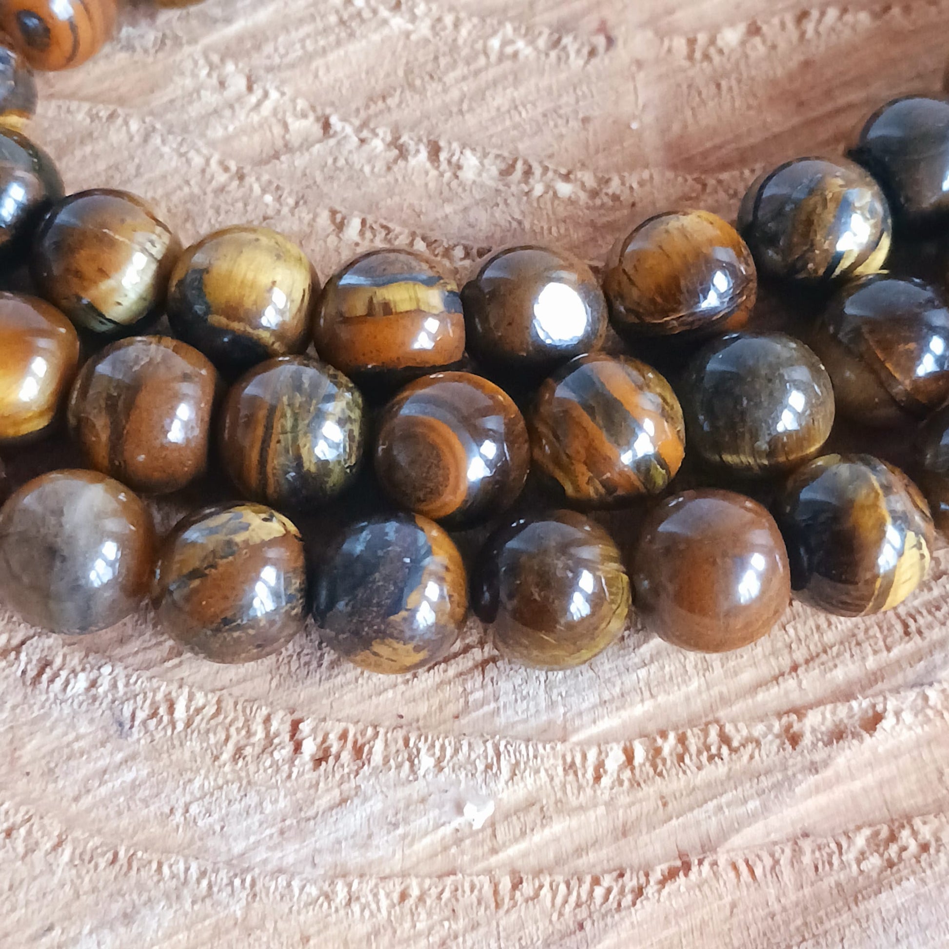 Tigers Eye Japa Mala Prayer Beads | 8mm