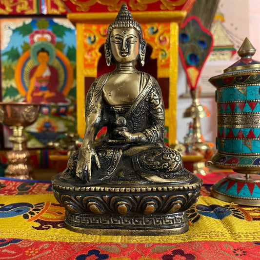 Brass Buddha Statue Buddha Shakyamuni 16cm