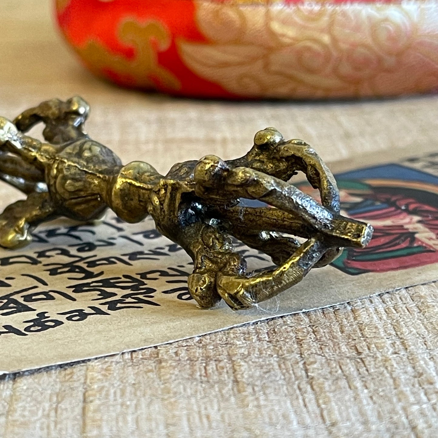 Small Brass Dorje 8cm