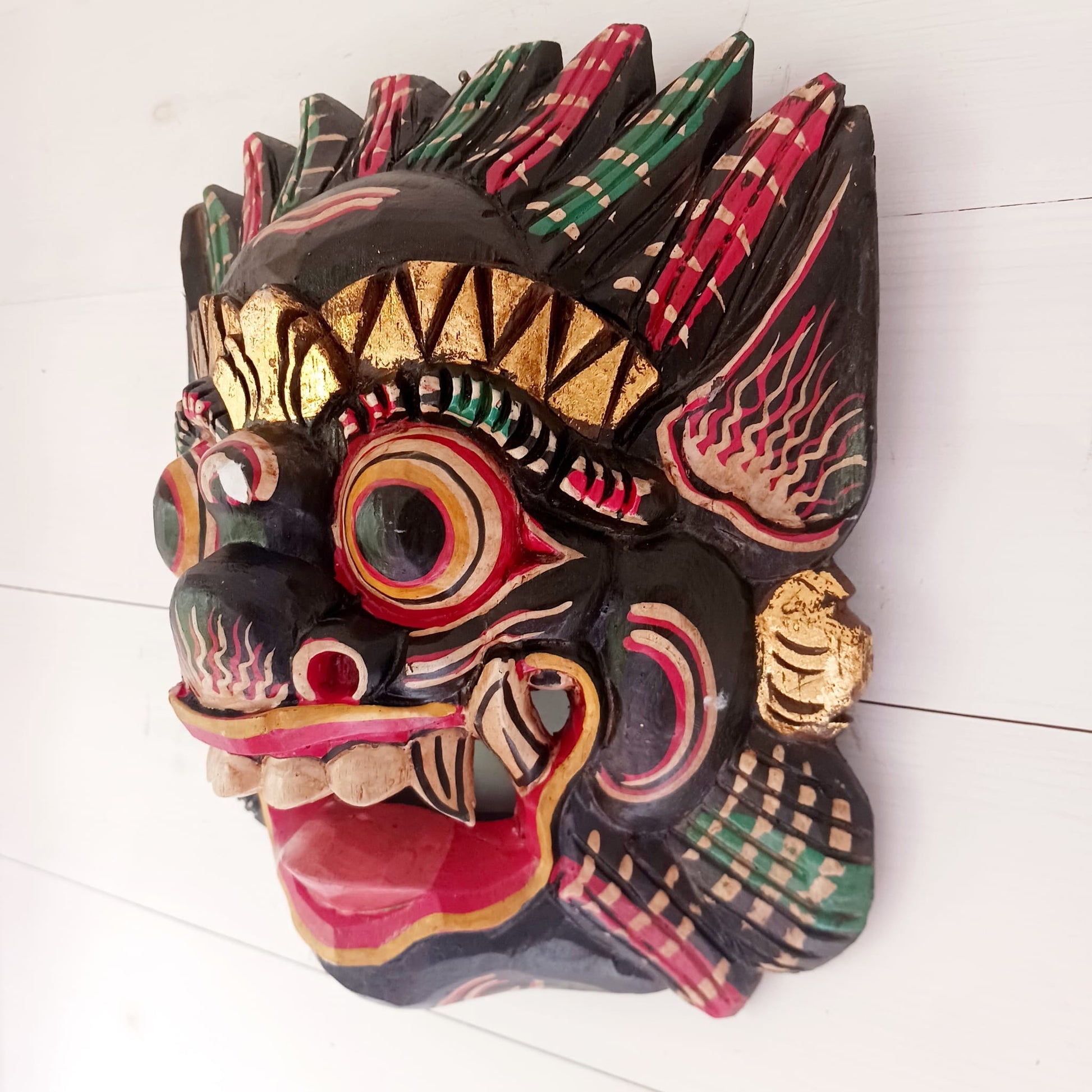 Handcarved Balinese Raksassa Mask | Large