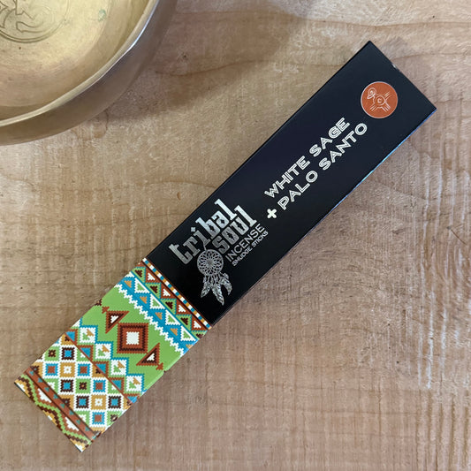 Tribal Soul White Sage and Palo Santo incense sticks for cleansing and meditation