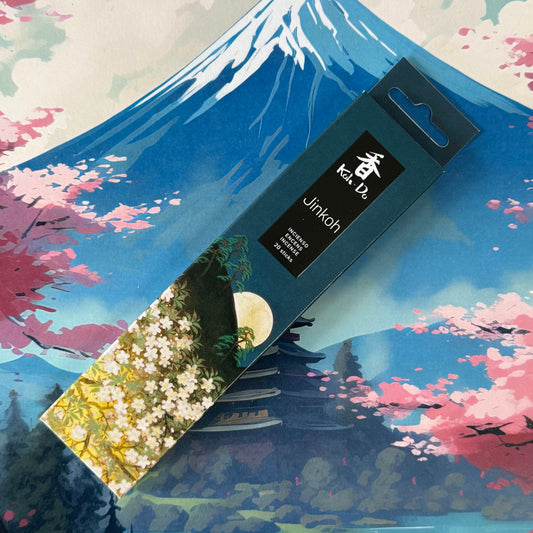 Koh-Do Jinkoh Incense – Agarwood Japanese Incense Sticks

Buy Koh-Do Jinkoh incense sticks by Nippon Kodo. Agarwood fragrance with spice and floral notes, perfect for meditation, focus, and relaxation.