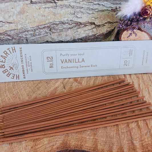 Herb & Earth Bamboo Incense Sticks | Vanilla