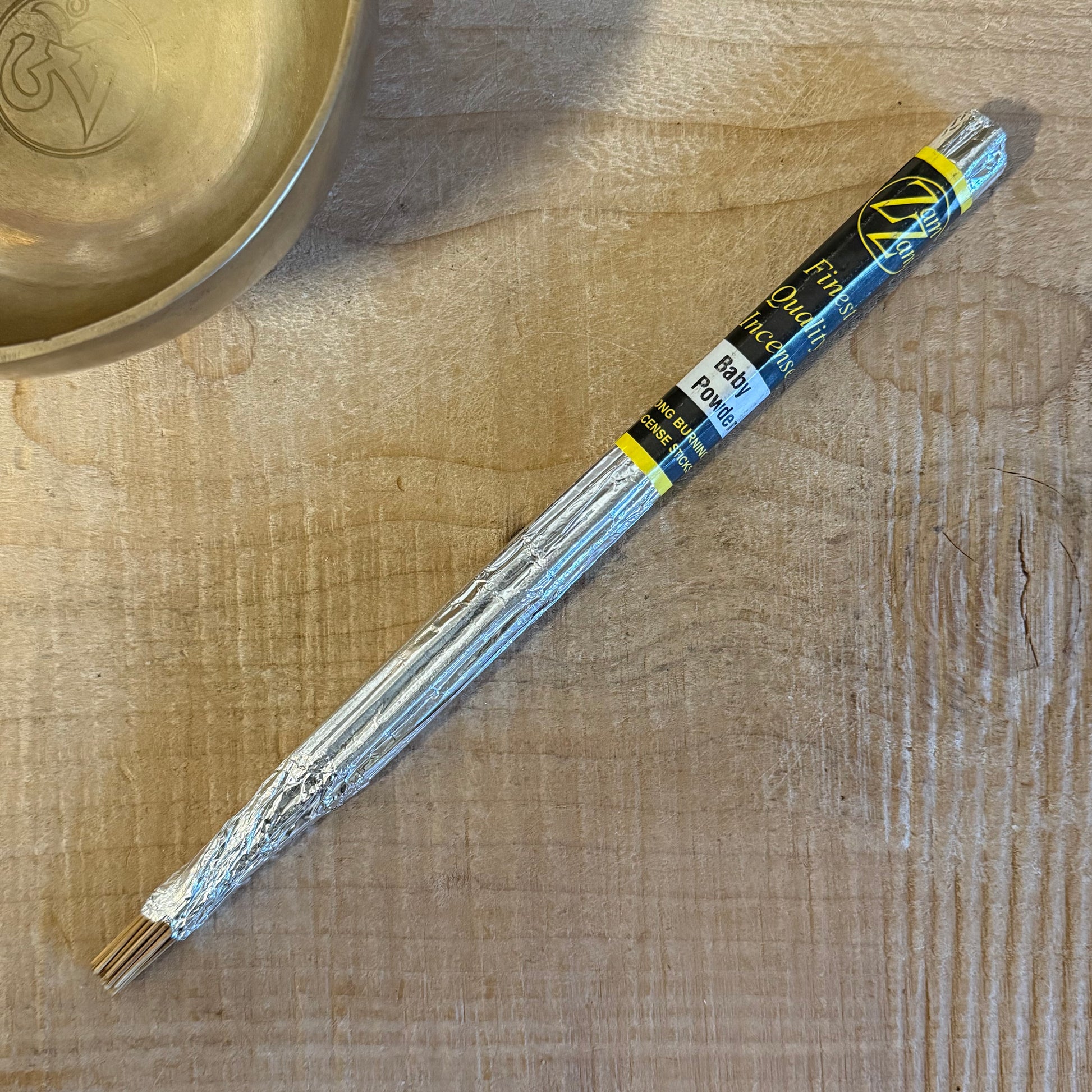 Zam Zam Baby Powder incense sticks with a soft, comforting aroma. Hand rolled, long burning incense ideal for relaxation, ritual, and calm spaces.