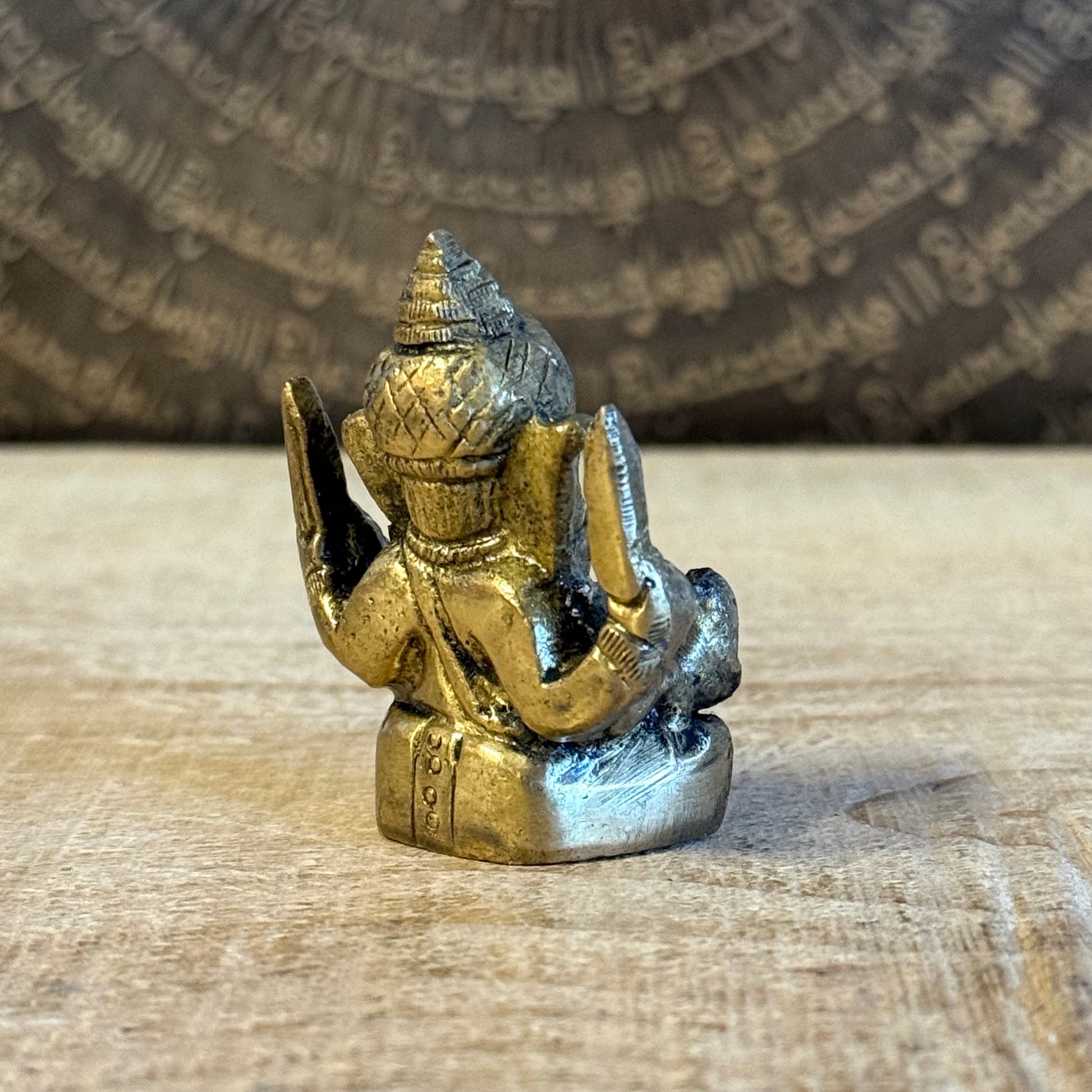 Brass Ganesh Statue 5.6cm, Lord Ganesh figurine, Hindu god of wisdom and prosperity

Page Title (≤70 chars):