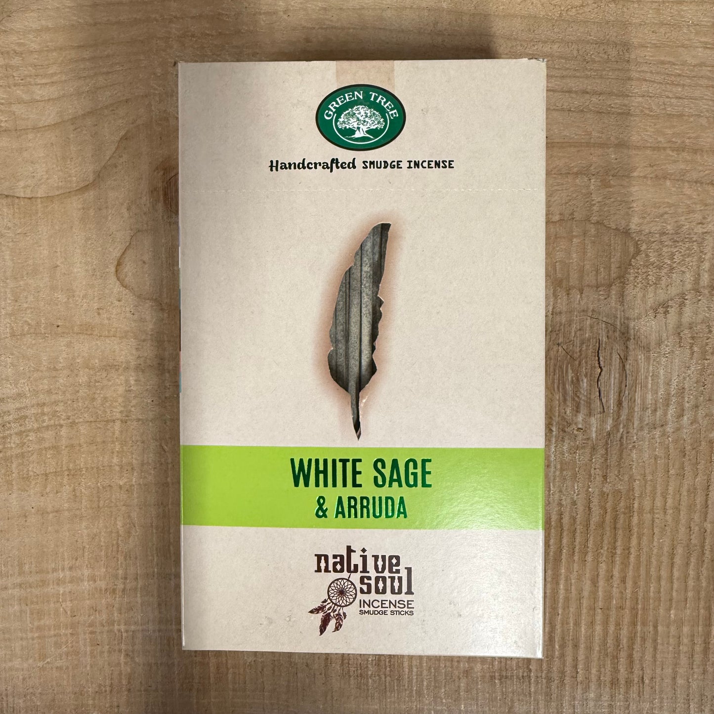 Native Soul White Sage and Arruda smudge incense sticks for cleansing and protection