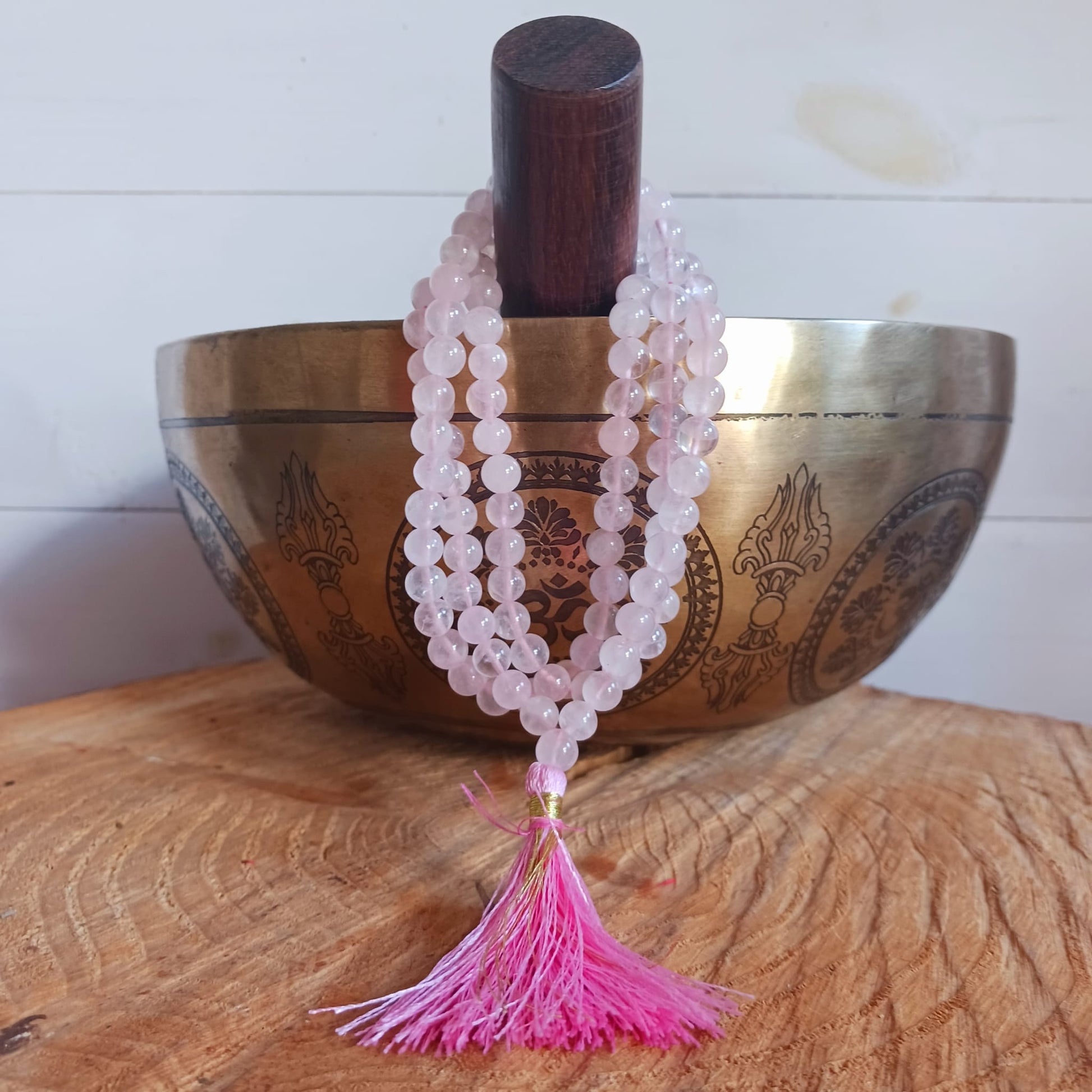 Mala Prayer Beads | AA Quality Rose Quartz