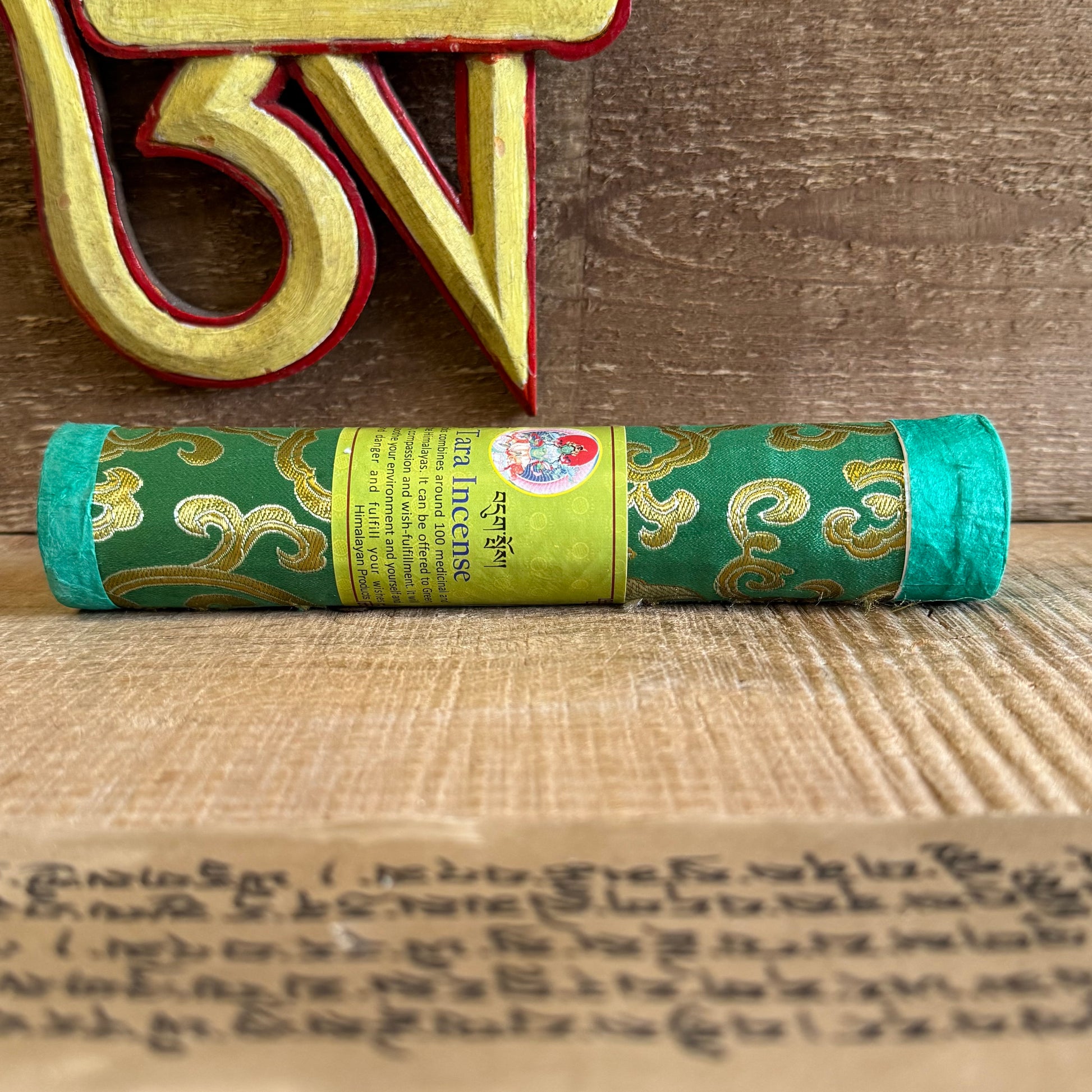 Honor the swift, compassionate energy of Samaya Tara, widely revered as Green Tara, the Mother of Liberation. This sacred Himalayan Green Tara Tibetan Incense is handcrafted in alignment with Tibetan traditions, invoking the benevolent essence of Tara to aid those seeking protection, healing, and emotional refuge.

Green Tara is depicted in a royal ease posture, seated with her right leg extended—ready to rise and respond to the suffering of sentient beings. Adorned in maroon robes and radiant jewels, she e