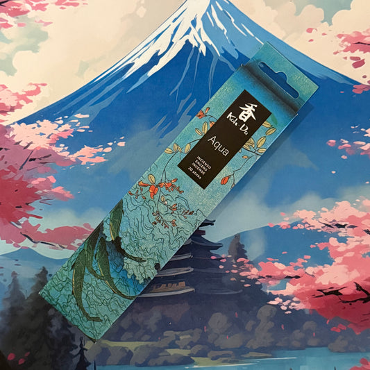 Koh-Do Aqua Incense blends light florals and citrus in a low-smoke Japanese incense. Crafted by Nippon Kodo & Baieido for calm, daily use.