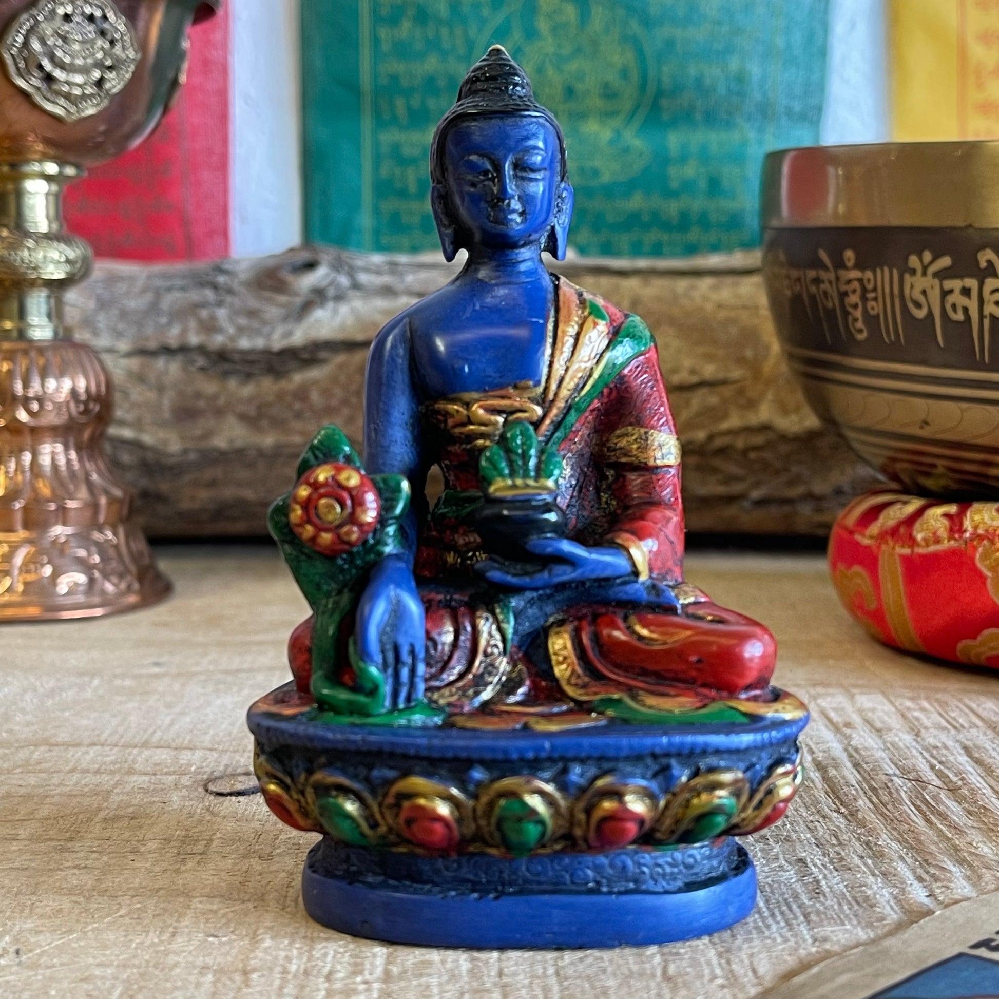 Medicine Buddha Resin Statue 11cm