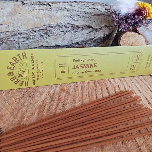 Herb & Earth Bamboo Incense Sticks | Jasmine