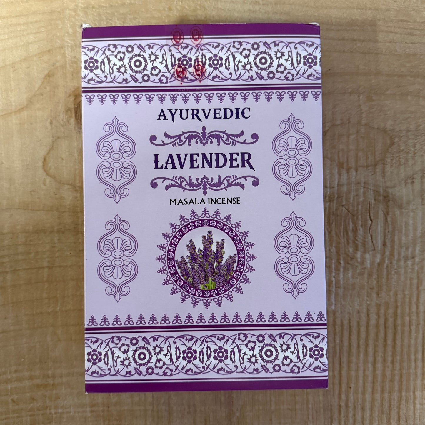 Lavender Ayurvedic Masala Incense Sticks, natural handcrafted aromatherapy incense