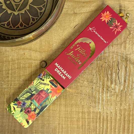 Maharani Dream incense, Indian floral incense, Buddhist incense sticks, meditation incense, ritual incense, Fair Trade incense, tropical floral incense, Indian incense, exotic incense, spiritual incense