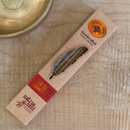 Native Soul Smudge Incense Sticks with Palo Santo and Dragon’s Blood, natural energy cleansing incense