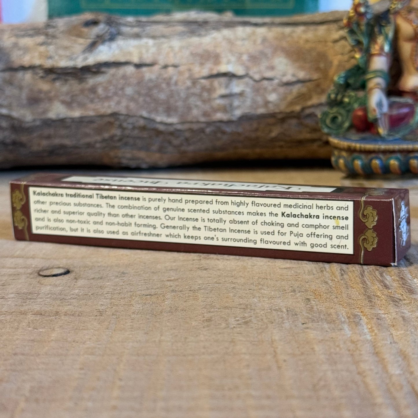 Discover Kalachakra Incense, 100% natural and handcrafted in Nepal. Perfect for meditation, purification, and offerings, this authentic Tibetan incense brings a rich, calming aroma to your space.