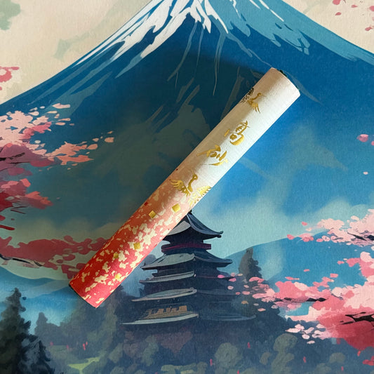 Japanese Takasago Hana sandalwood incense with soft floral notes. An uplifting, calming fragrance inspired by traditional Noh theatre. 50 sticks.