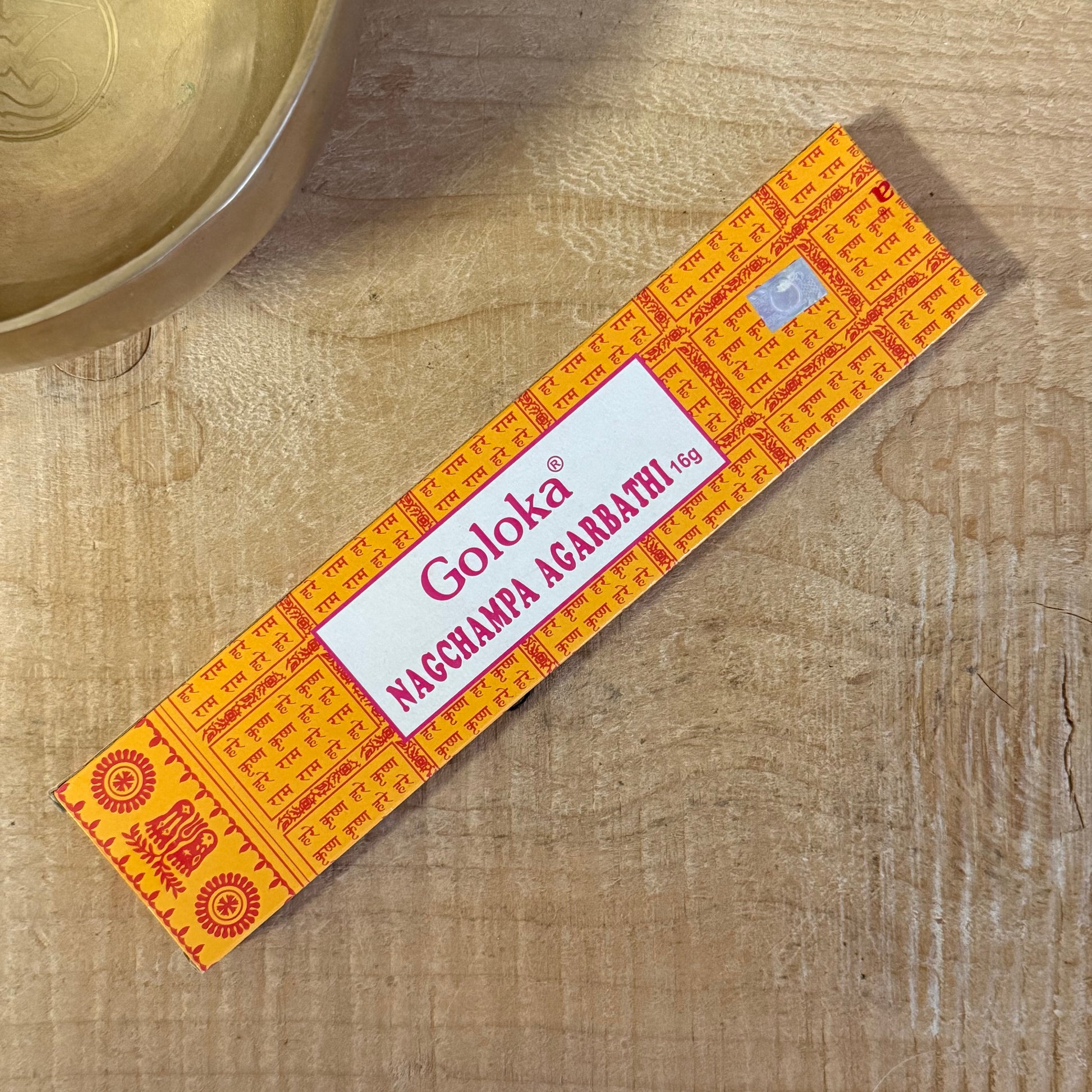 Goloka Nag Champa hand-rolled Buddhist Buddha incense sticks 16g