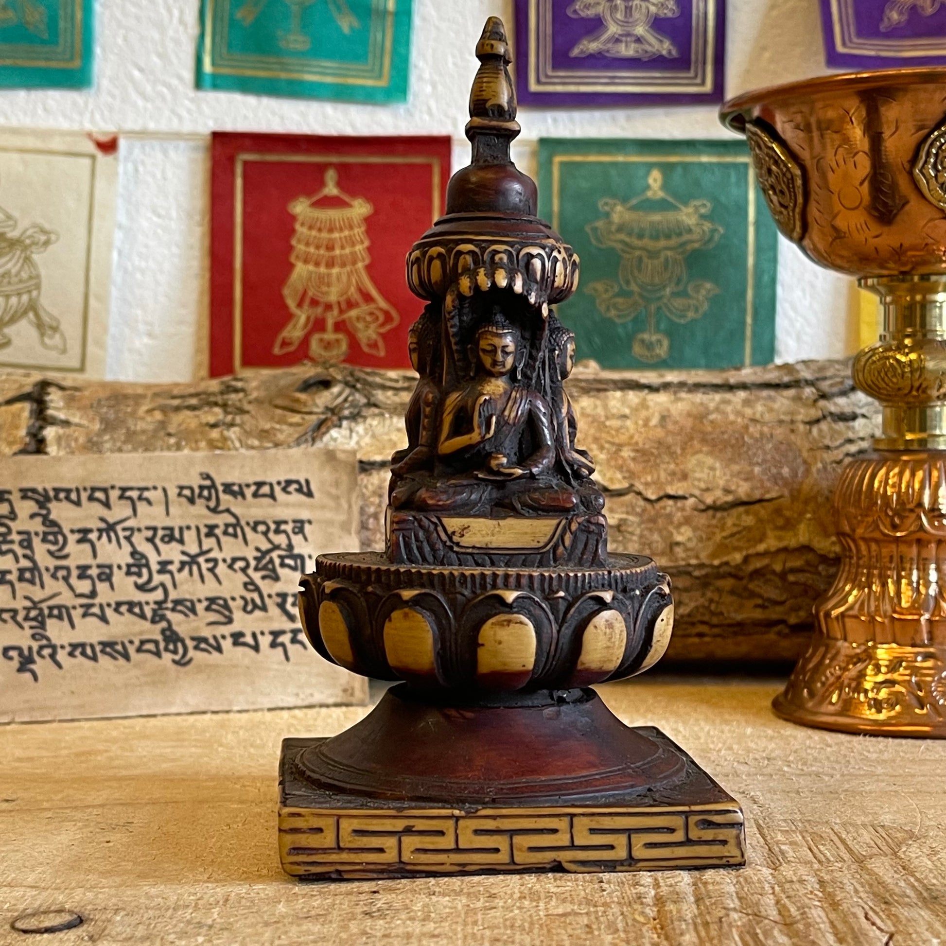 Resin Statue of Stupa 15cm