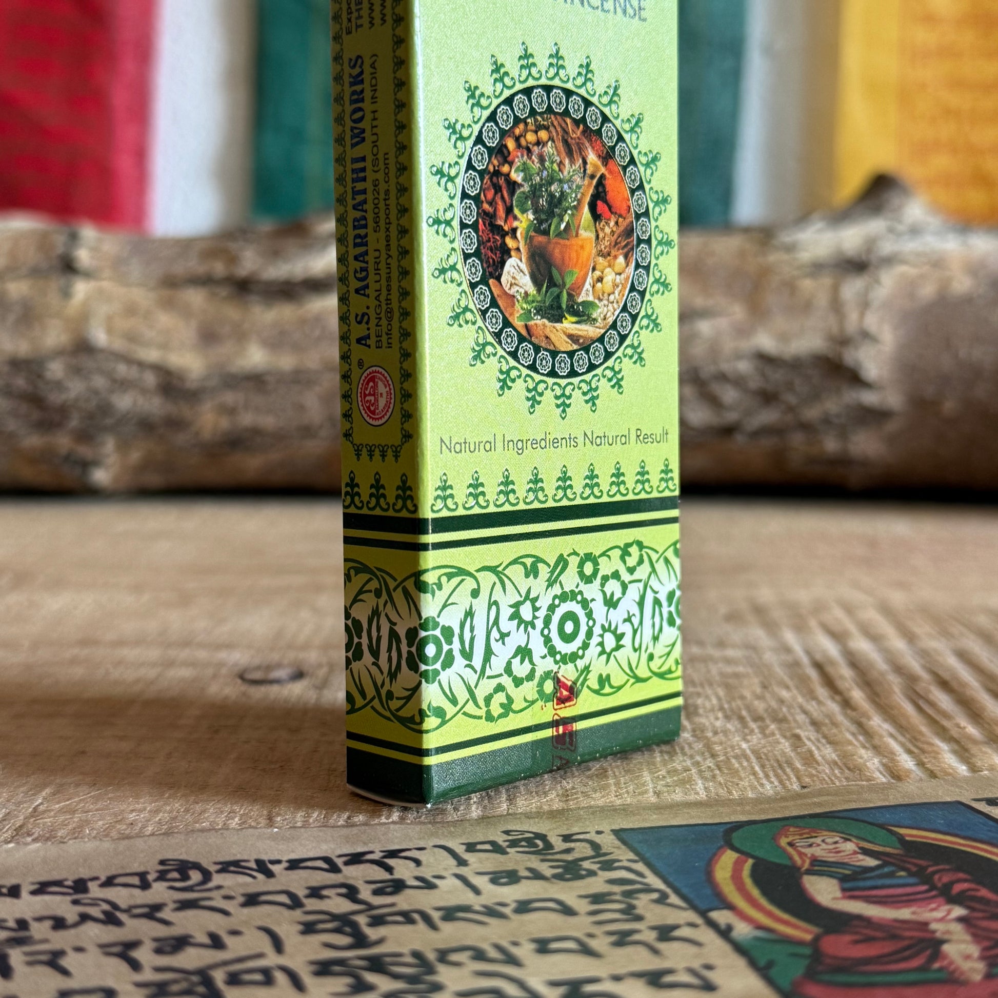 Awaken the senses and restore inner harmony with Ayurvedic Masala Incense, a traditional blend inspired by ancient Indian healing rituals. Each hand-rolled stick is crafted using pure herbs, natural resins, and flower oils on a classic Nag Champa sandalwood base, designed to balance body, mind, and spirit through the sacred language of scent.