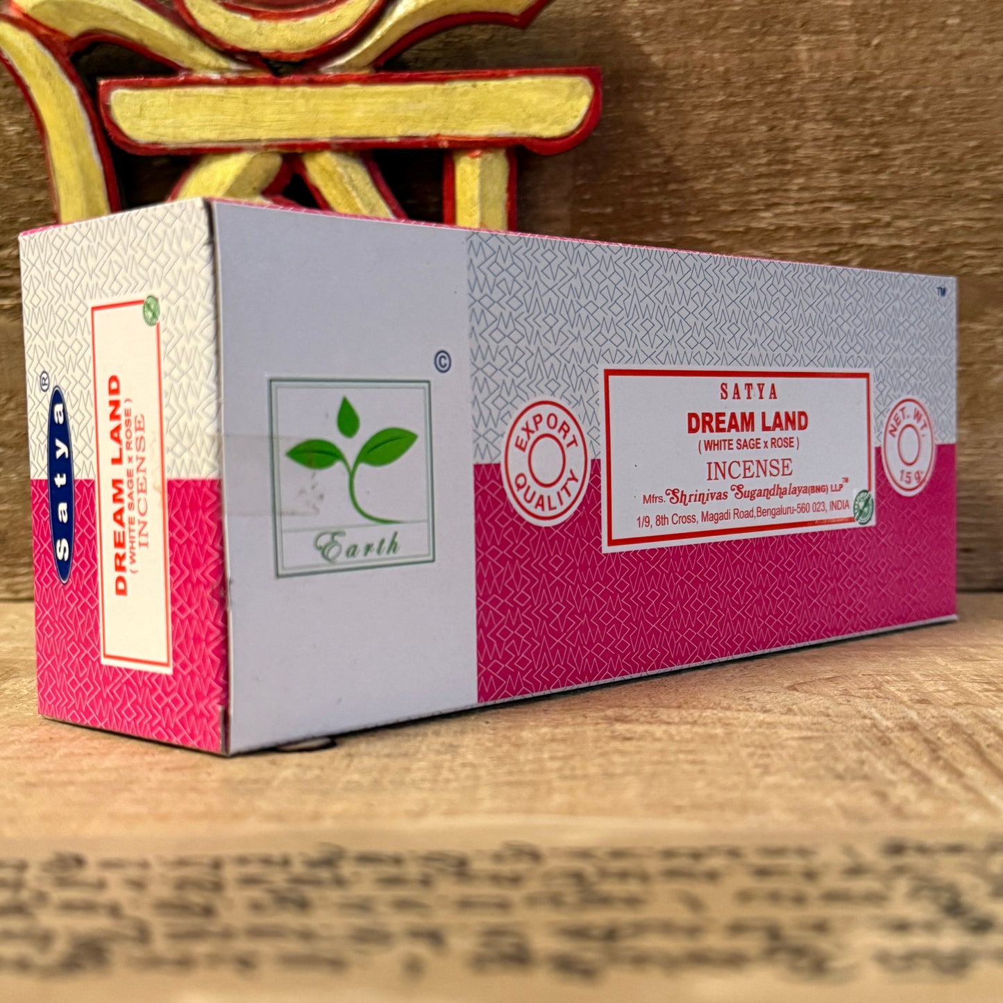 In the stillness of the temple, fragrance is not just a scent but a teaching. Satya Earth Dream Land Incense brings together the purifying strength of sacred white sage with the gentle sweetness of rose. White sage, long cherished for cleansing and renewal, clears away heavy energies and invites clarity. The subtle undertones of floral rose soften the spirit, guiding the heart toward peace and compassion.