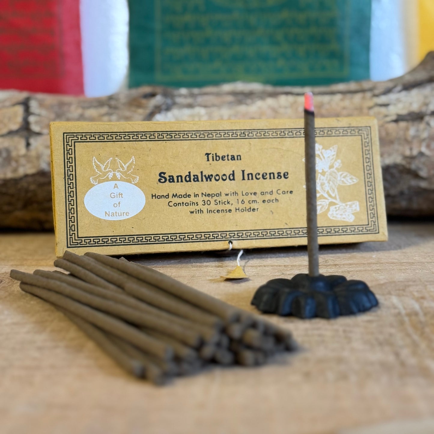 Tibetan Sandalwood Incense Gift Set

Immerse yourself in the timeless aroma of sandalwood with this exquisite Tibetan Sandalwood Incense Gift Set. Revered for its warm, oriental woody notes, sandalwood creates a soothing ambiance perfect for relaxation, meditation, or uplifting any space.