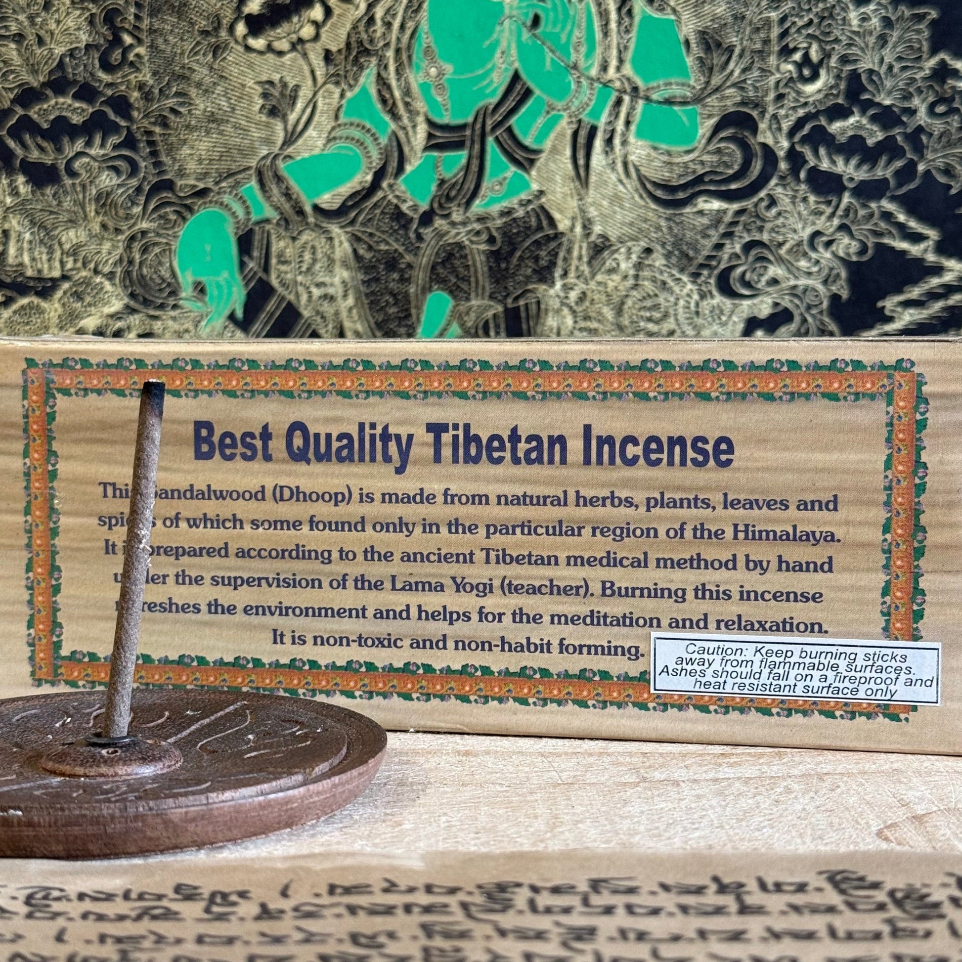 Tibetan Sandalwood Incense – Hand-Rolled Himalayan Meditation Sticks

Handcrafted Tibetan sandalwood incense made with rare Himalayan herbs. Perfect for meditation, prayer, and mindful living. Made in Nepal.