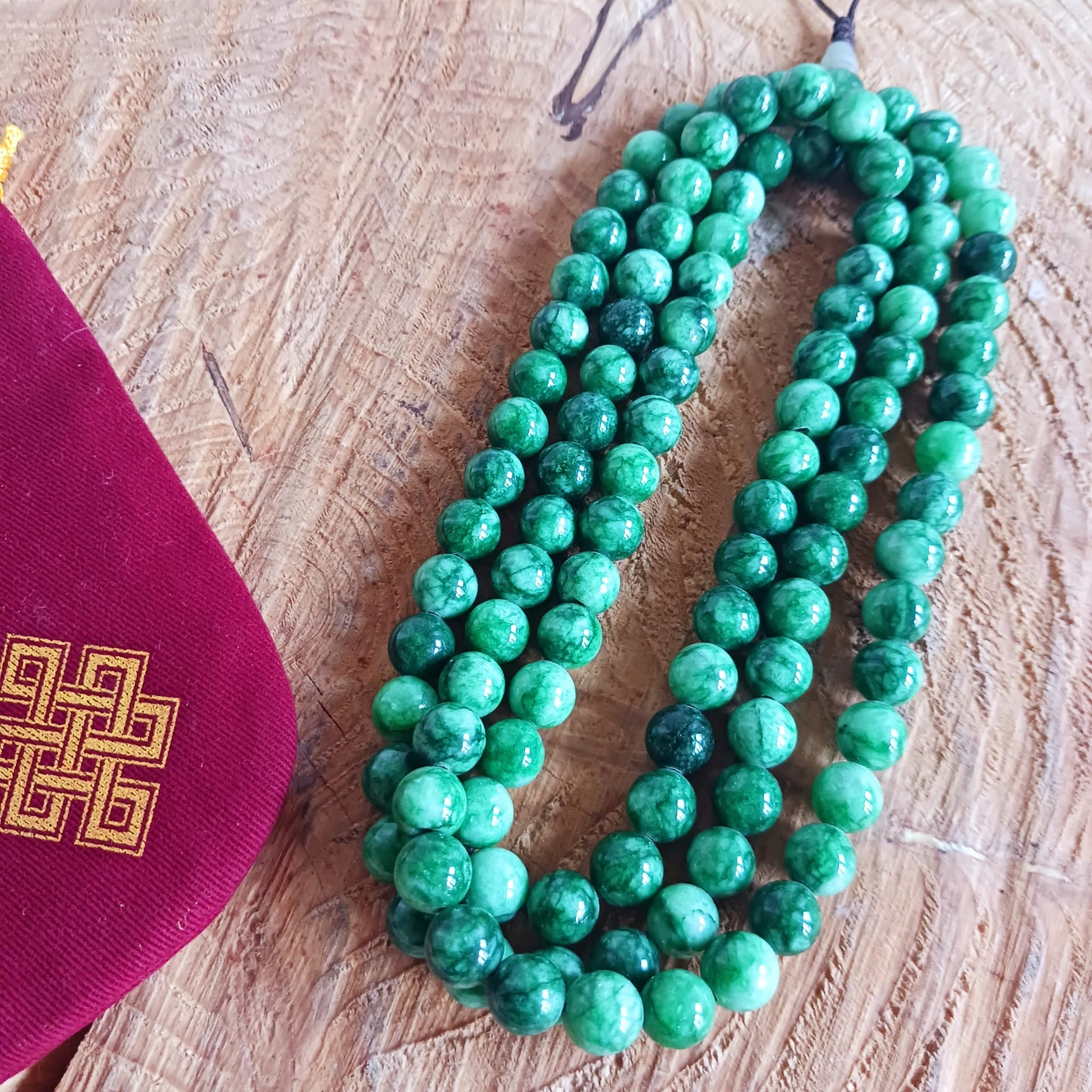 Jade Japa Mala Prayer Beads | 8mm