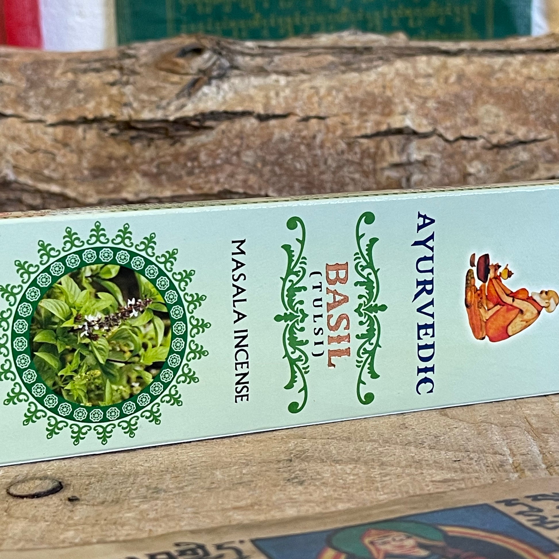 Ayurvedic Basil (Tulsi) Masala Incense Sticks are crafted from essential oils and all-natural ingredients, ensuring a pure and authentic aroma with every use. Each incense stick is a carefully balanced blend of premium resins, oils, herbs, petals, and honey, producing a fragrance that supports meditation, yoga, and spiritual cleansing. These incense sticks are designed to create a harmonious atmosphere, enhance well-being, and elevate mood, making them ideal for those seeking a natural and uplifting sensory