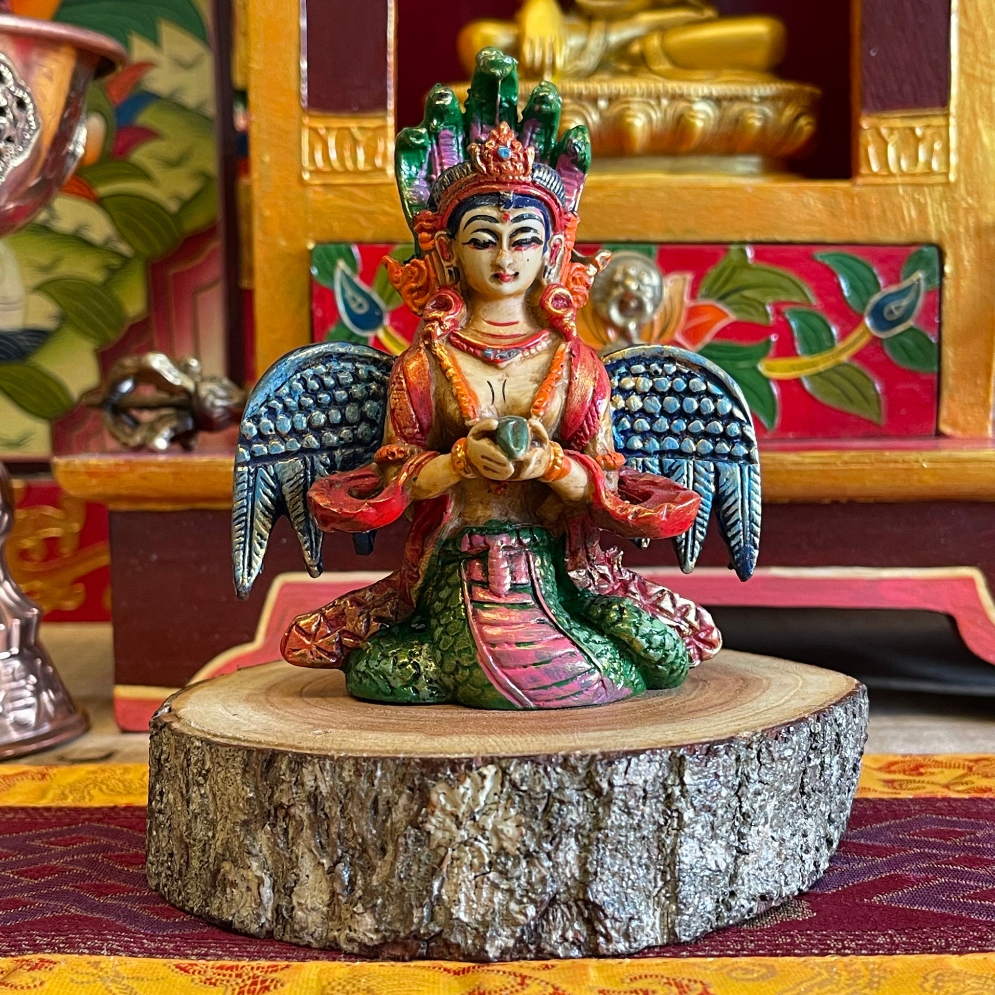 Resin Statue of Naga Kanya 11 cm