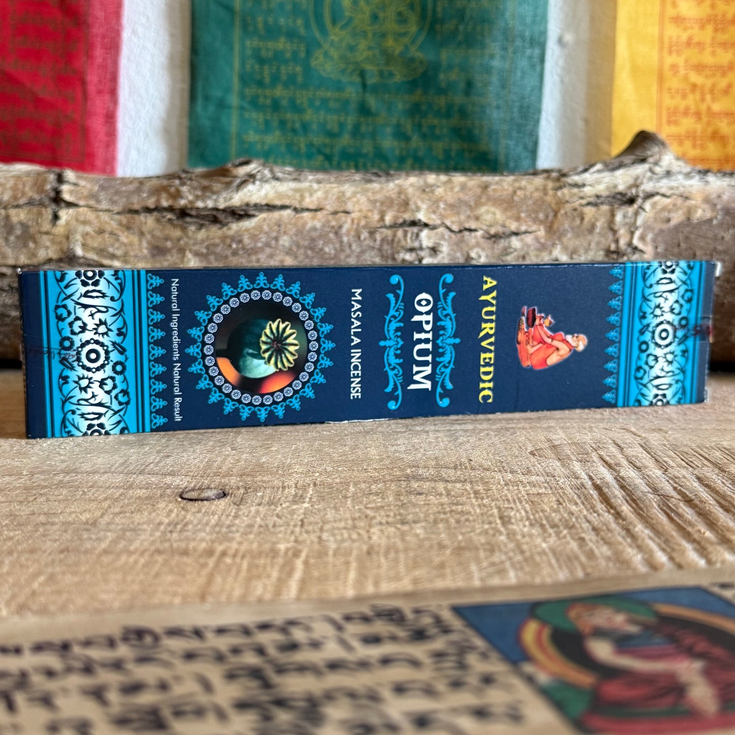 Immerse your senses in the rich and mysterious fragrance of Ayurvedic Masala Opium Incense, a handcrafted blend inspired by ancient Indian ritual and healing tradition. Each stick is hand-rolled using the traditional masala method, combining pure resins, natural herbs, and floral extracts to create a deep, intoxicating aroma that awakens inner stillness.