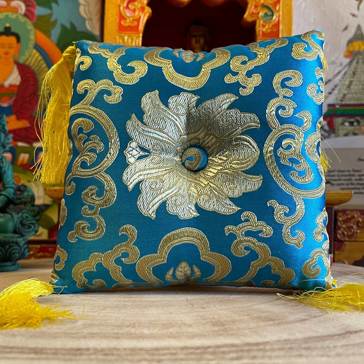 Flat Singing Bowl Cushion | Buddhist singing bowl cushion