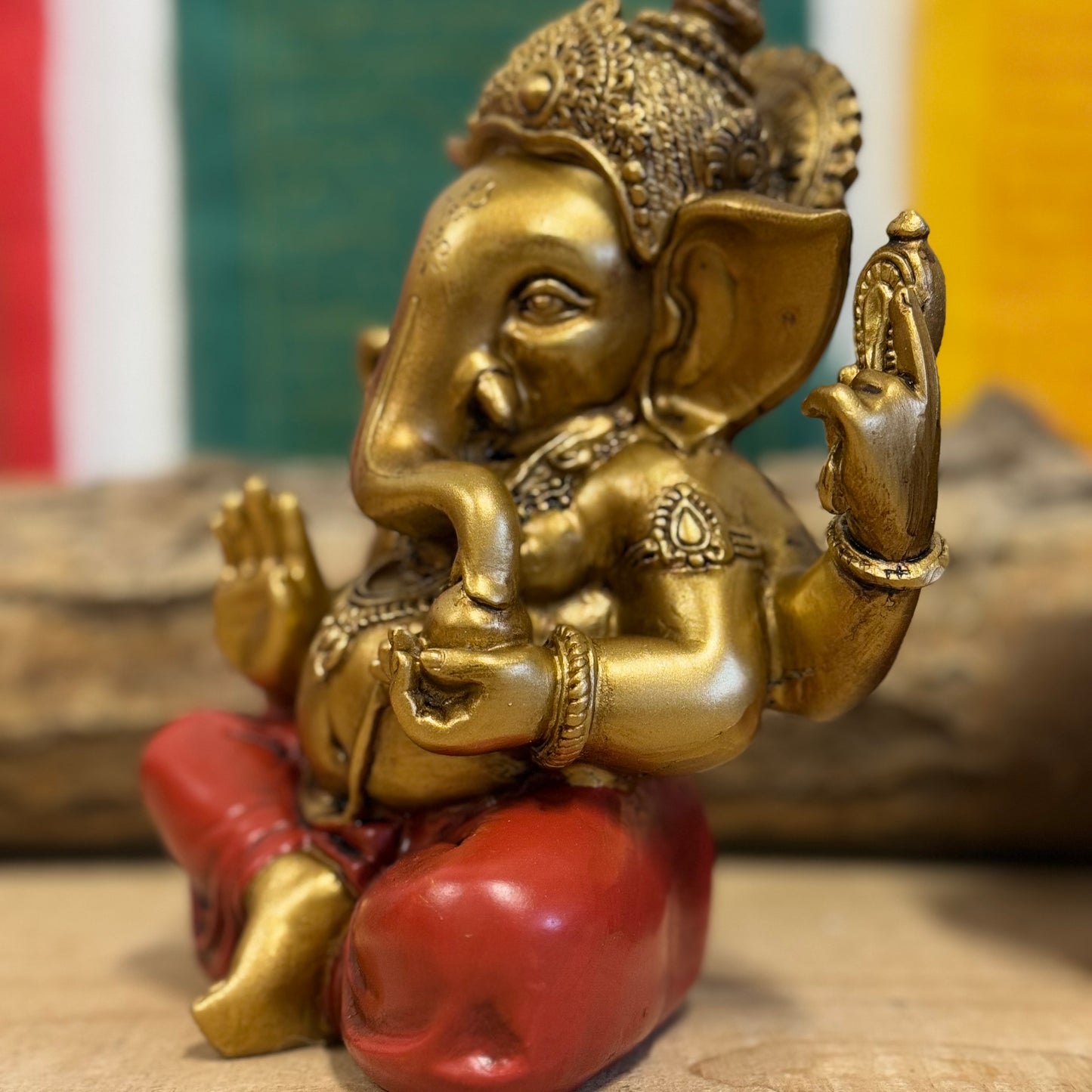 Ganesh Statue – The Elephant God of Wisdom and Prosperity

Embrace the divine energy of Ganesh, the beloved Elephant God, revered in both Hindu and Buddhist mythology. This intricately crafted statue of Ganesh is ideal for indoor display, radiating spiritual presence and blessings into your space.