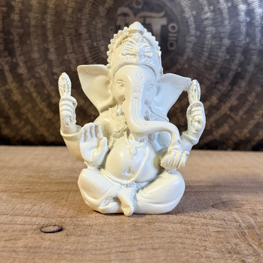 Bring luck and wisdom home with this 11cm Ganesh Statue. The four-armed elephant god symbolizes prosperity, protection, and spiritual success.