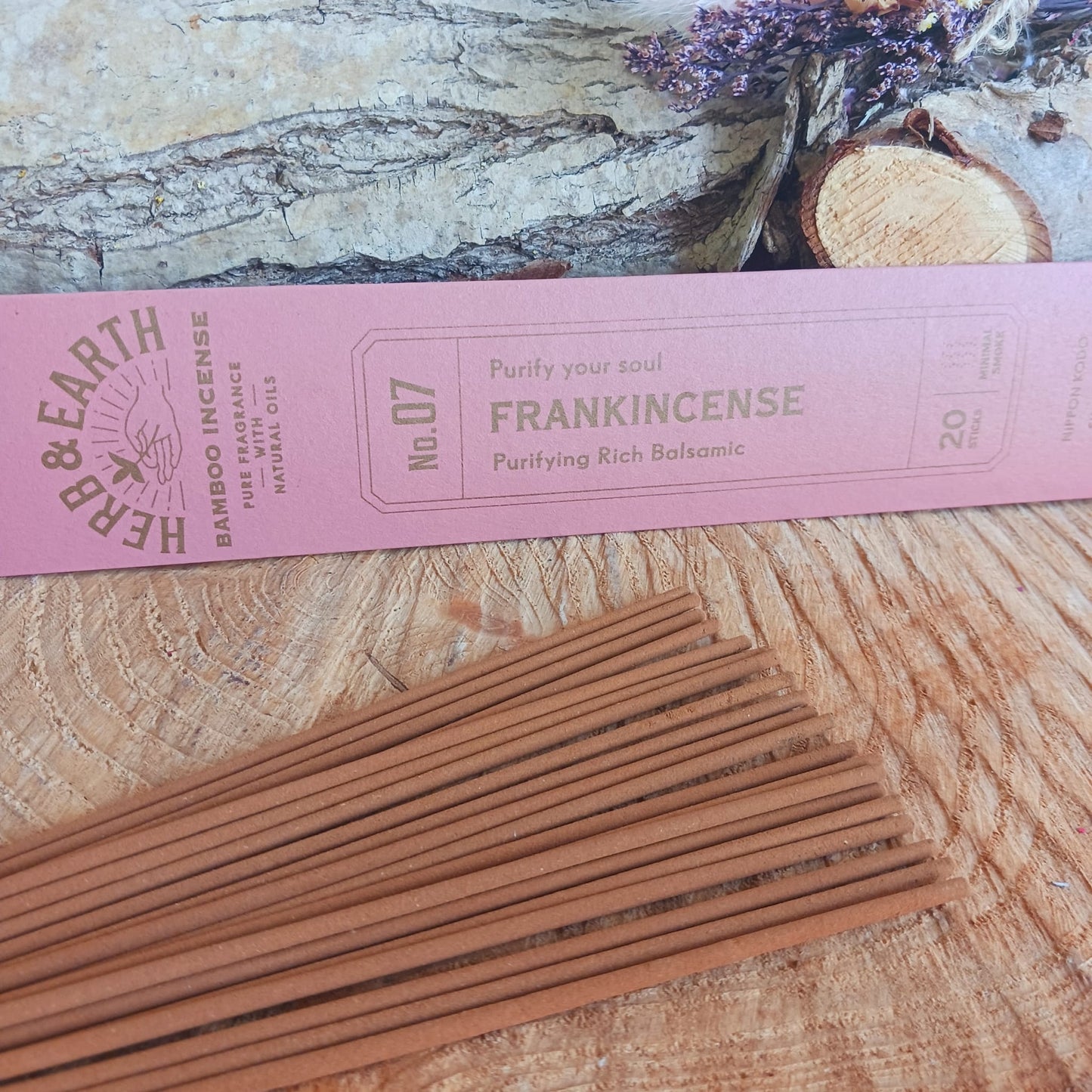 Herb & Earth Bamboo Incense Sticks | Frankincense