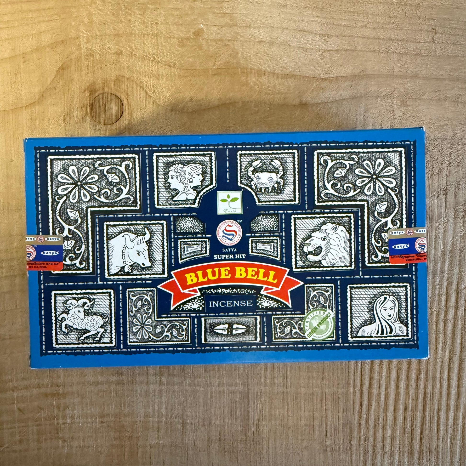 Satya Super Hit Blue Bell Incense – calming temple fragrance for meditation, rituals, and home harmony. Shop authentic incense at Buddha-Buddha.com.