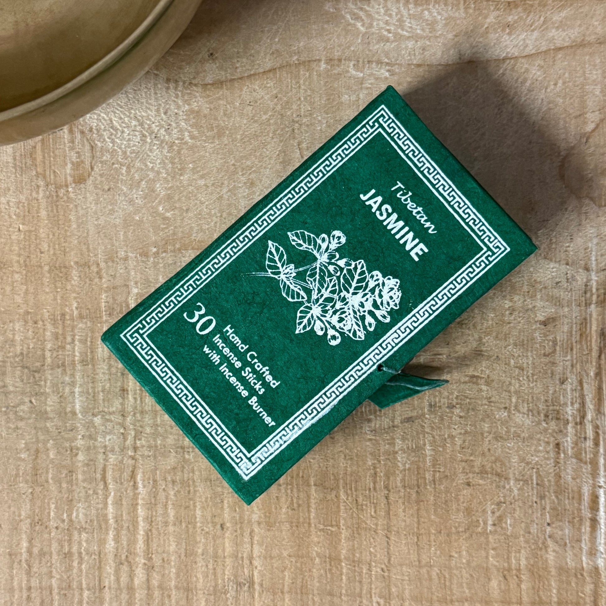 Highest Buddha Tibetan Jasmine incense gift set with clay holder, natural floral incense from Nepal

