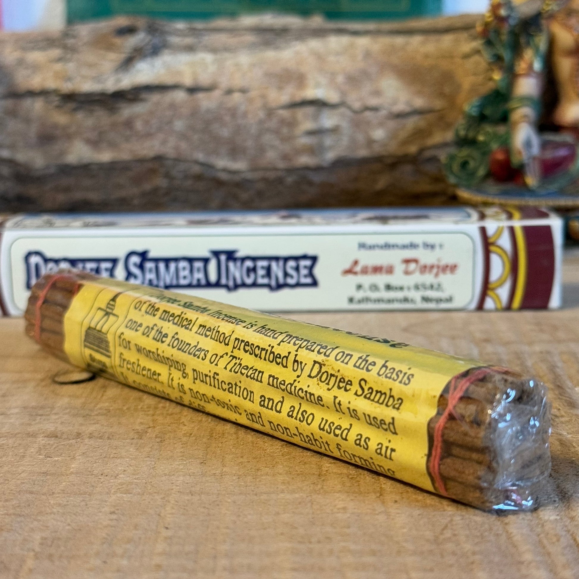 Discover Dorjee Samba Incense, handcrafted in Nepal using traditional Tibetan medical methods. Featuring a soothing blend of natural herbs and spices, it’s perfect for worship, purification, and daily air freshening.