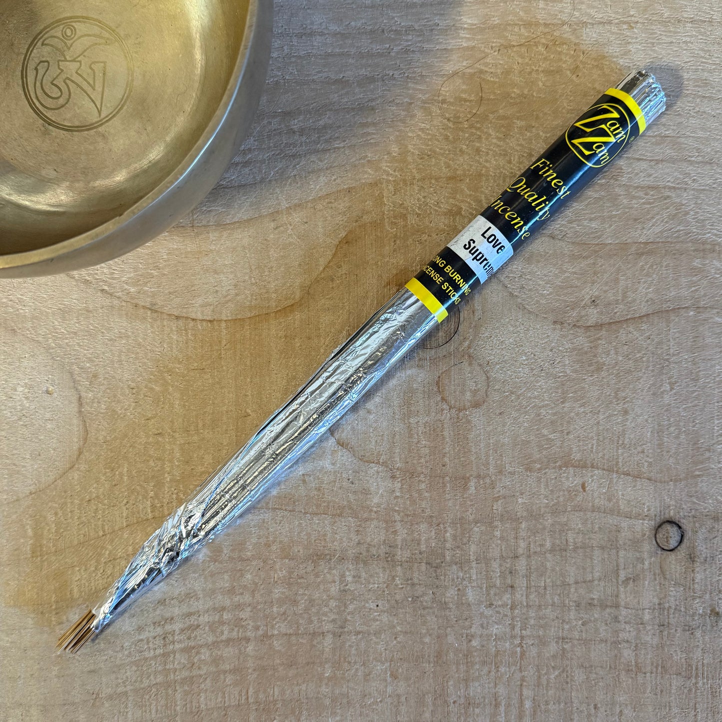 Zam Zam Love Supreme incense sticks with deep, sensual aroma. Long burning hand rolled incense for meditation, ritual work, and atmosphere.