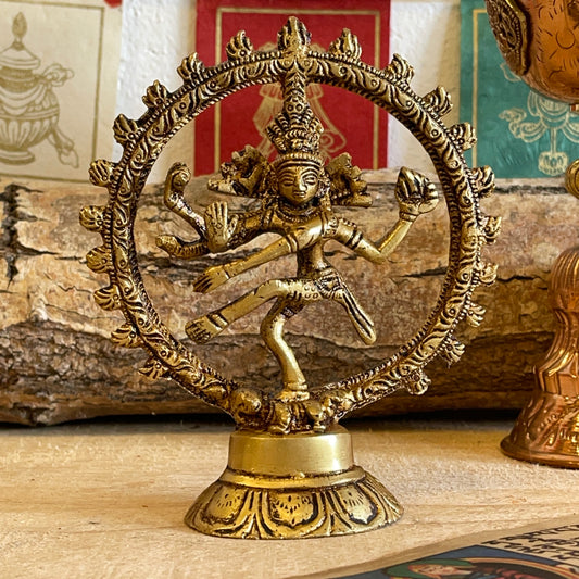 Shiva Nataraja brass 15cm