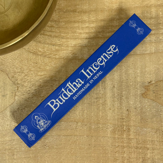 Buddha Blessing Tibetan Incense with herbal sticks and holder.