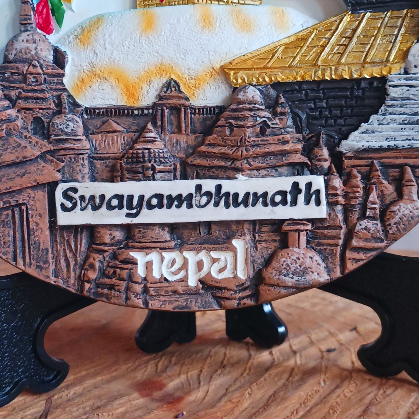 Decorative Swayambhunath Ceramic Plate | Wall Hanging