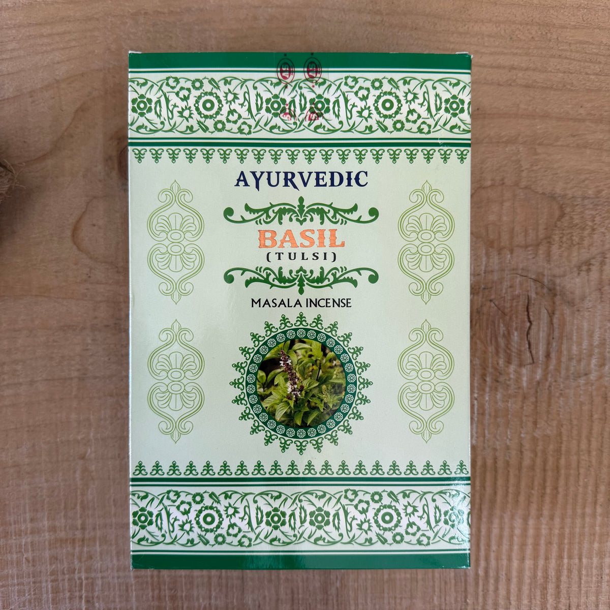 Ayurvedic Basil (Tulsi) Masala Incense Sticks are crafted from essential oils and all-natural ingredients, ensuring a pure and authentic aroma with every use. Each incense stick is a carefully balanced blend of premium resins, oils, herbs, petals, and honey, producing a fragrance that supports meditation, yoga, and spiritual cleansing. These incense sticks are designed to create a harmonious atmosphere, enhance well-being, and elevate mood, making them ideal for those seeking a natural and uplifting sensory