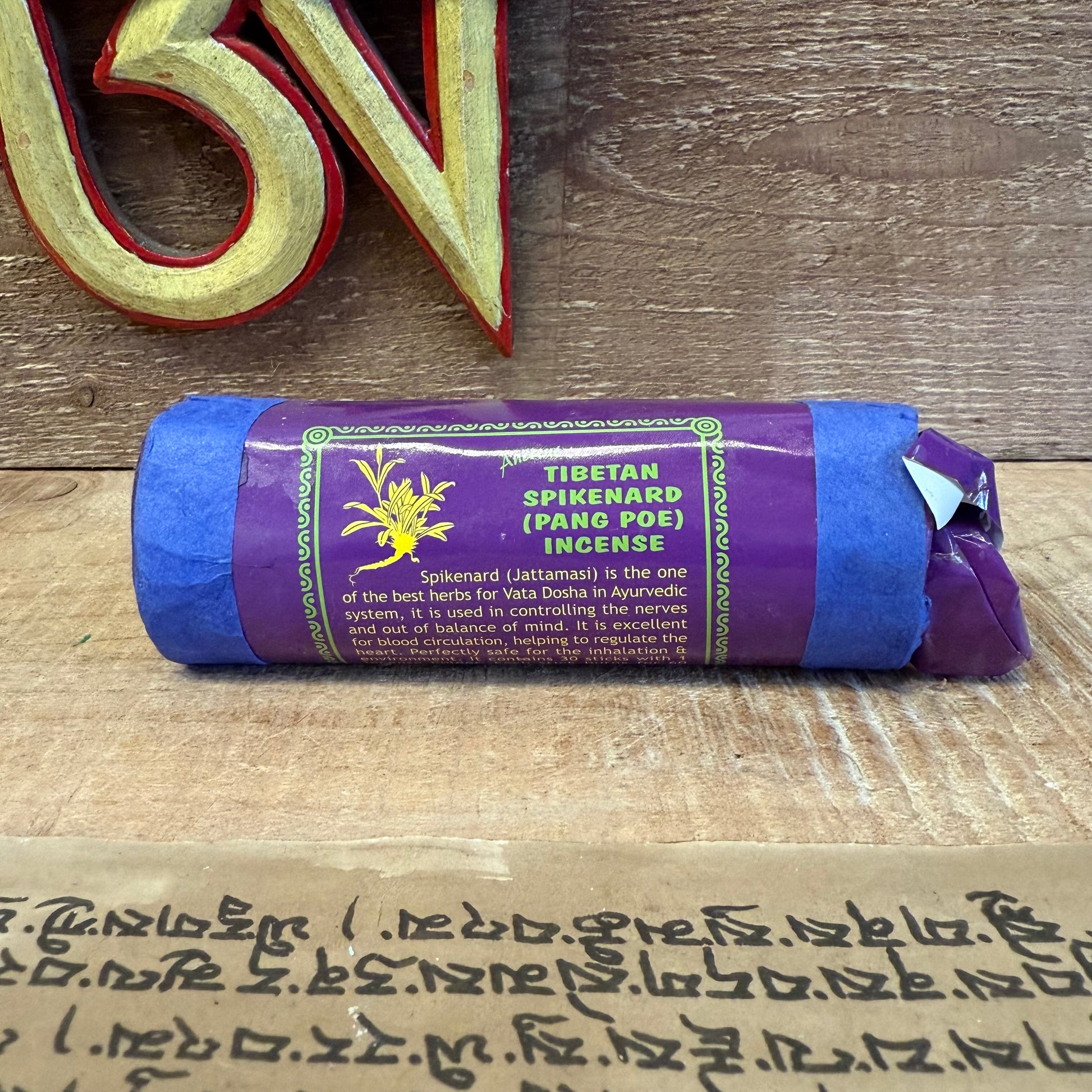 Awaken inner stillness with Ancient Tibetan Spikenard (Pang Poe) incense, a sacred Ayurvedic remedy for grounding the mind and calming the nervous system. Also known as Jattamasi, Spikenard is one of the finest herbs for balancing Vata Dosha and restoring emotional equilibrium.

Used for centuries in Himalayan healing traditions, Spikenard promotes healthy blood circulation, supports the heart, and soothes mental restlessness. Each stick is carefully handcrafted in Nepal using 100% natural ingredients, free