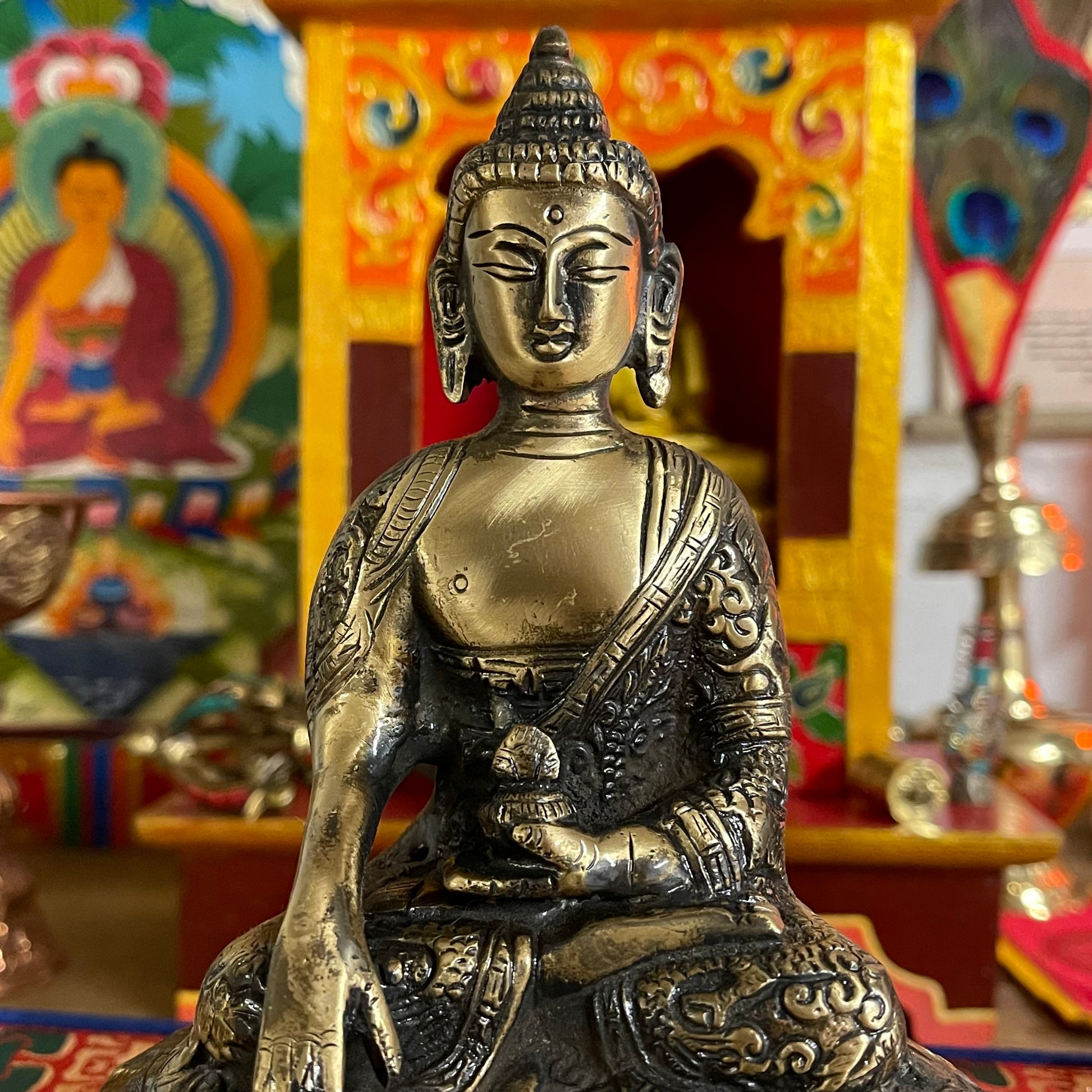 Brass Buddha Statue Buddha Shakyamuni 16cm – The Buddha Buddha