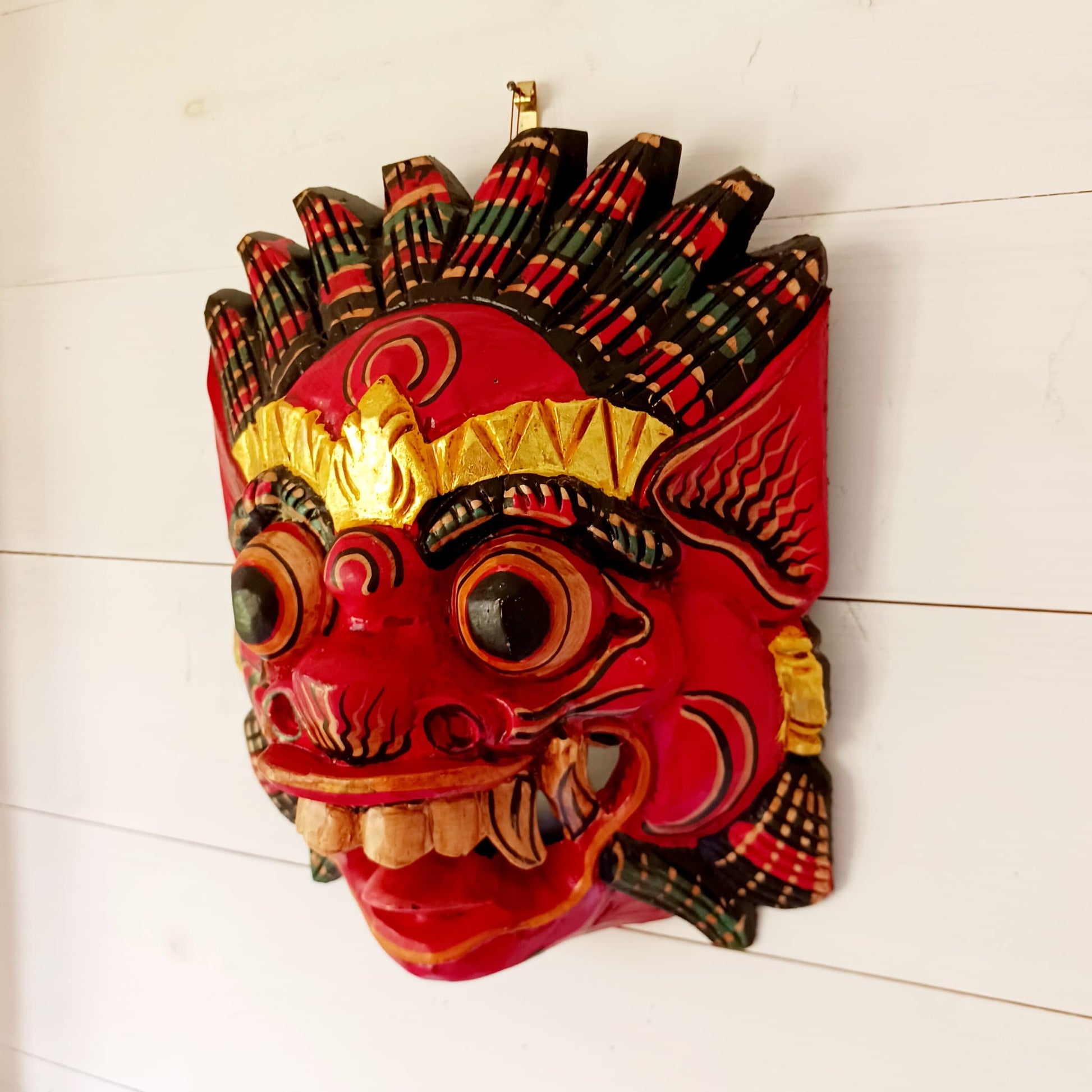 Handcarved Balinese Raksassa Mask | Large